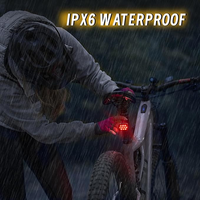 BUCKLOS Bike Lights Front and Back for Night Riding, 10 LED Ultra Bright 8+9 Modes USB Rechargeable Bicycle Headlight and Tail, IPX6 Waterproof 1100mAh Bikes Light Set, 35 Hrs Long Battery Powered