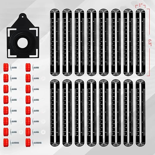 16 Sided Multi Angle Measuring Ruler, Heavy-Duty Angle Finder Tool with Opening Locator, Aluminum Alloy Multi Angle Measuring Tool for Tiling, Roofing, Woodworking, DIY