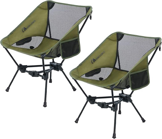MOON LENCE Portable Camping Chair Backpacking Chair - The 4th Generation Ultralight Folding Chair - Compact, Lightweight Foldable Chairs for Hiking Mountaineering, Beach