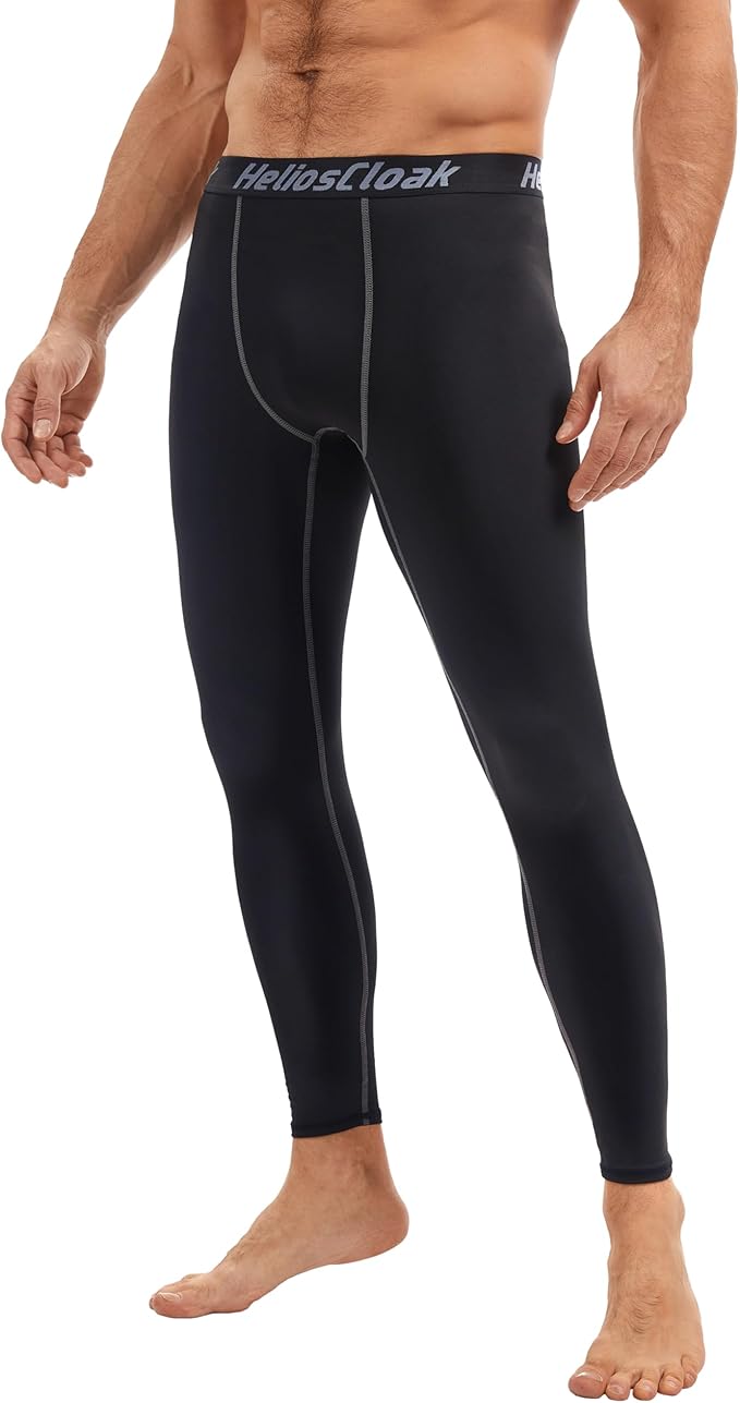 4 Pack Men's Thermal Compression Pants Fleece Lined Sports Tights Leggings Winter Athletic Baselayer Bottoms