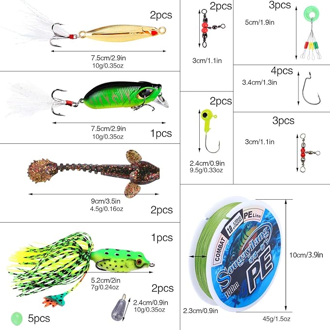 Sougayilang Fishing Rod and Reel Combos with Telescopic Fishing Pole Spinning Reels Fishing Carrier Bag for Travel Saltwater Freshwater Fishing
