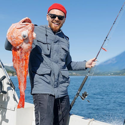 Spinning Fishing Reels for Saltwater Freshwater, 3000/4000 Series Fishing Spool Left/Right Interchangeable, 7+1 Real Ball Bearings, Real 5.2:1 Gear Ratio