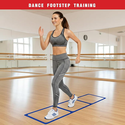 One-Piece Silicone Agile Ladder 1 PC Suitable for Sports & Fitness Step Training Soccer Footwork Practice Street Dance Step Training Auxiliary Kit for Various Indoor and Outdoor Floor Areas