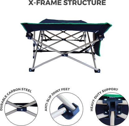 OSAGE RIVER Camping Cot for Adults - Folding Camping Cot - Portable Cots for Sleeping - Rated for 300 lbs