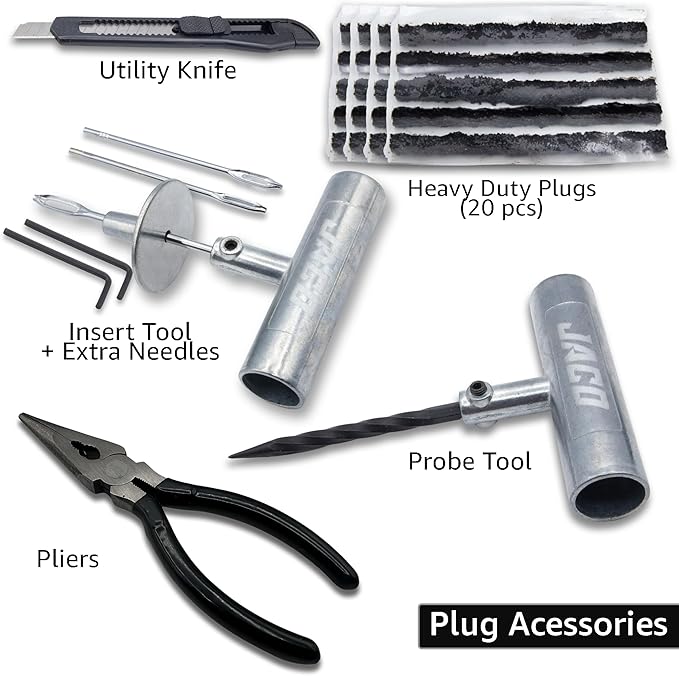 JACO TRX-50 Heavy Duty Tire Repair Kit - Universal Tire Plug Kit
