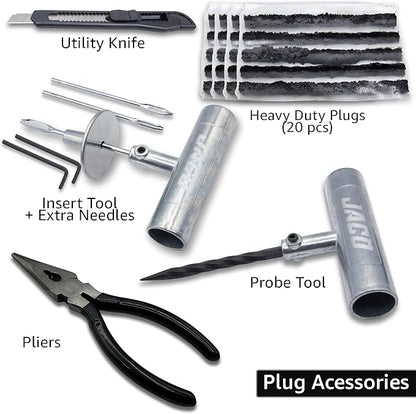 JACO TRX-50 Heavy Duty Tire Repair Kit - Universal Tire Plug Kit