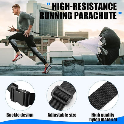 Agility Speed Training Equipment Set, Football Practise Set with 20ft Agility Ladder, 12 Cones, 4 Adjustable Hurdles, Jump Rope, Parachute, for Basketball, Soccer, Football, Kids, Youth, Adults