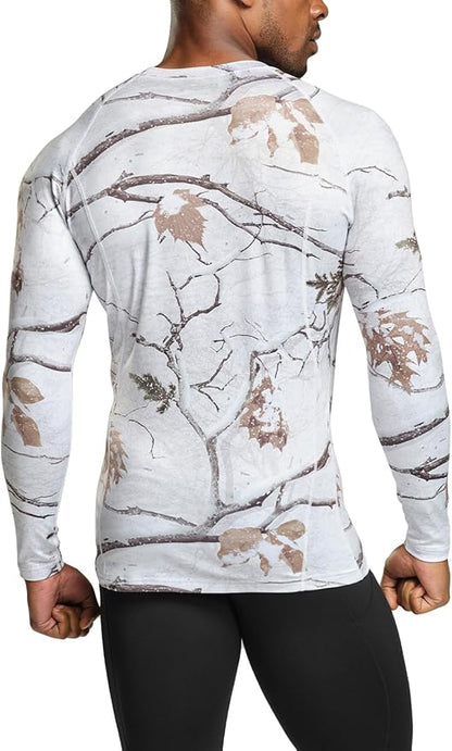 TSLA Men's Thermal Long Sleeve Compression Shirts, Athletic Base Layer Top, Winter Gear Running T-Shirt