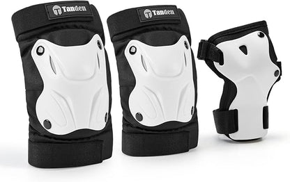 Skating Protective Gear Knee and Elbow Pads Wrist Guards for Roller Skating Skateboarding, Skate Pads Adult Knee Pads