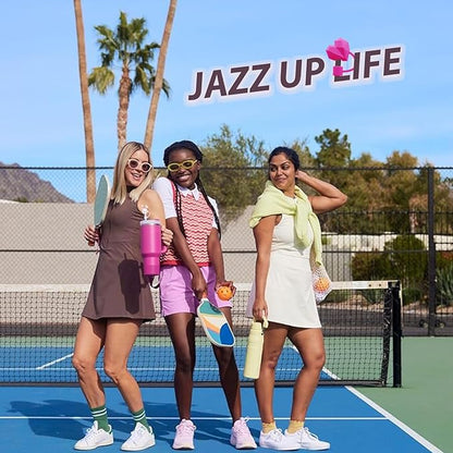 Stanley Cup Accessories Set Including 6 Pcs Silicone Spill Proof Stopper, 2 Pcs Straw Cover Cap for 9-10 mm Straws, 1 Pcs Silicone Boot for Stanley Cup 40oz & 30oz Tumbler (Fuchsia)