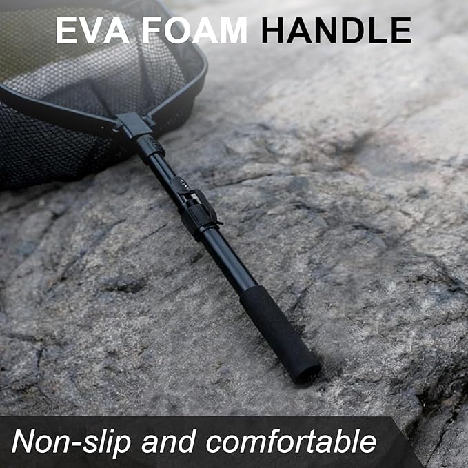 Floating Fishing Net, Foldable for Easy Storage, Retractable, Ideal for Bass, Trout, Kayak & Boat Fishing, Easy Catch & Release