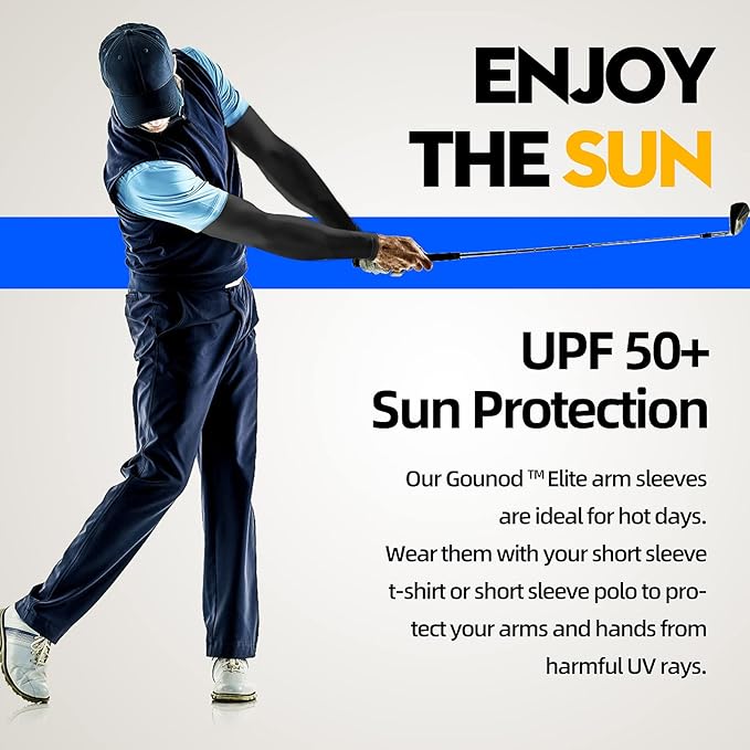 GOUNOD Arm Sleeves for Men Women,Compression Sleeves to Cover Arms for Men Working,Sun Sleeves for Men UV Protection