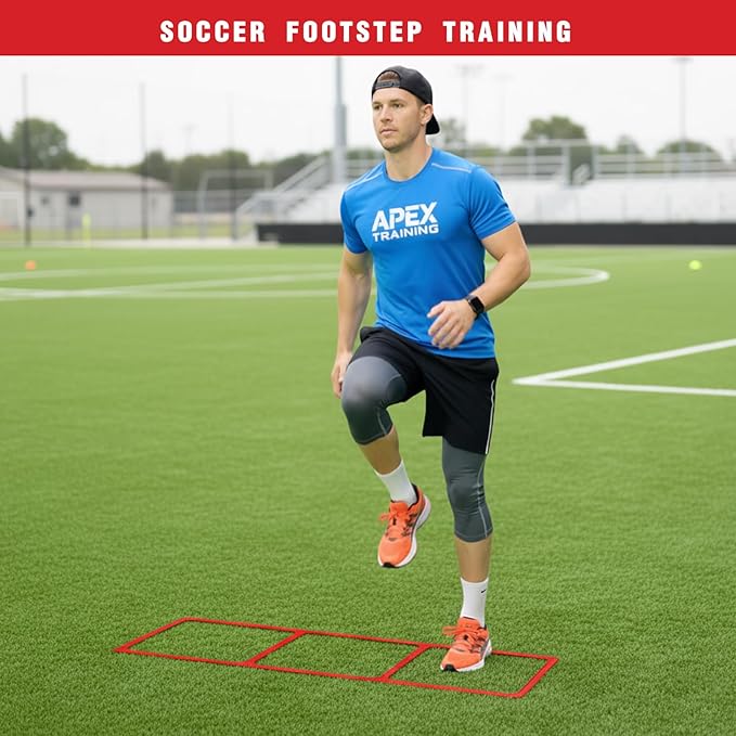 One-Piece Silicone Agile Ladder 1 PC Suitable for Sports & Fitness Step Training Soccer Footwork Practice Street Dance Step Training Auxiliary Kit for Various Indoor and Outdoor Floor Areas