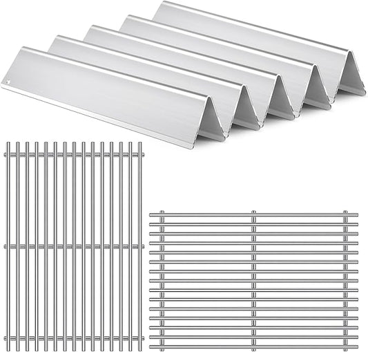 7636 7638 7639 Grill Grates Grill Replacement Parts for Weber Spirit Grill Spirit II E-310, E-320, S-310, S-320, GS4 Spirit 2 300 Flavorizer Bars 15.3”, 17” Stainless Steel BBQ Grid Accessories
