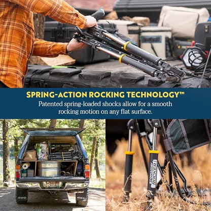 GCI Outdoor Stowaway Rocker - Varsity Gray/White