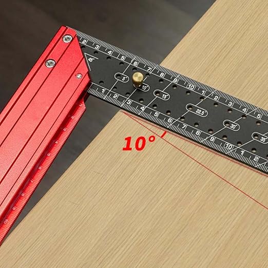 Carpenter Square,90 Degree Aluminum Alloy Framing Square,Carpenters-Square with 300mm and 400mm Scale Handle, Right Angle Ruler,Built-in Level Bubble, Framing Tools, L Shape Ruler(300mm)