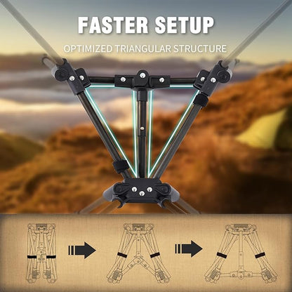 MOON LENCE Portable Camping Chair Backpacking Chair - The 4th Generation Ultralight Folding Chair - Compact, Lightweight Foldable Chairs for Hiking Mountaineering, Beach