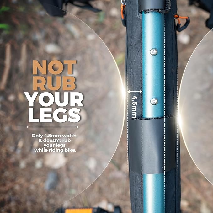 Bike Frame Bag Bike Triangle Bag Bicycle Under Tube Bike Bag,Cable Port & Pump Holder, Fits Hydration Pack for MTB & Road Bike Accessories