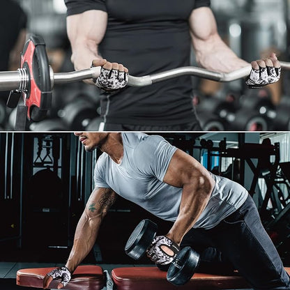 Minimal Weight Lifting Gloves,Short Micro Workout Gloves Grip Pads with Full Palm Protection & Extra Grip for Men Women Weightlifting,Gym,Exercise Training