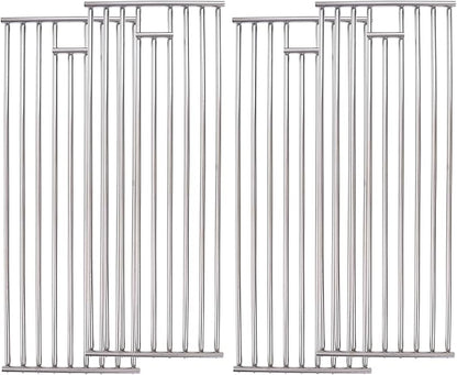 J&HYBBQ 4pcs Premium 7.8mm Stainless Steel Grill Grates – Compatible with Bull Angus, Brahma, Outlaw & More – Non-Stick, Easy-Clean BBQ Replacement Grates for Ultimate Grilling Experience