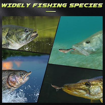 GOTOUR Fishing Lures for Freshwater or Saltwater, Easy to Use for Family Fishing Beginner and Pros, Most Lifelike Jointed Swimbait，Slow Sinking Bass Pike Panfish Walleye Lures, Fishing Gifts for Men