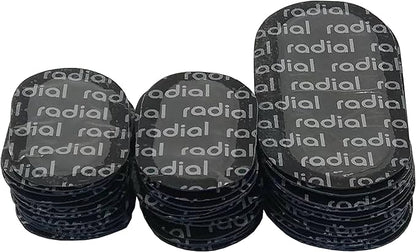 TP-MV2b Radial Tire Patch Kit 36 pcs(1 1/2" x 2 3/8" (38 x 61 mm) 24 pcs and 2" x 4" (49 x 100 mm) 12 pcs in a Box)