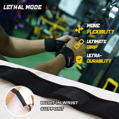 Workout Gloves for Men & Women – Fingerless Weight Lifting Gloves with Wrist Support for Gym, Crossfit, and Exercise – Durable Grip for Weightlifting, Cycling & Training