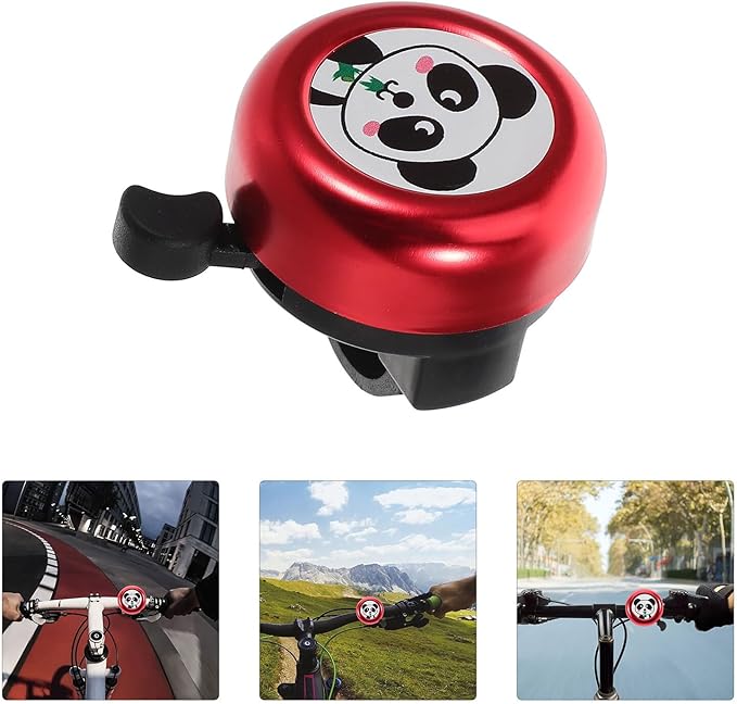 Zerodeko Cute Cartoon Animal Bicycle Bell Loud Sound Fit Handlebar Bell for Boys Cycling Scooter Accessories Easy Installation Safety Horn