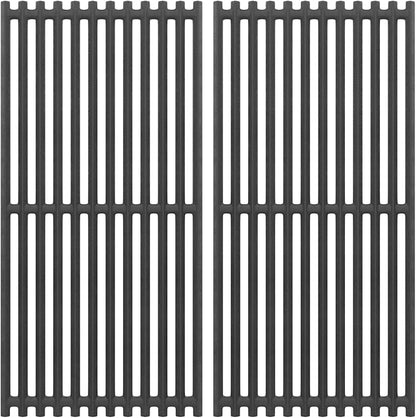 BBQ Future 17" Grill Grates for Charbroil 2-Burner Tru-Infrared Gas Grills 463644220 463642316 463632320 463632520, Cast Iron Cooking Grid Replacement Part G369-0030-W2 for Charbroil Grill Parts