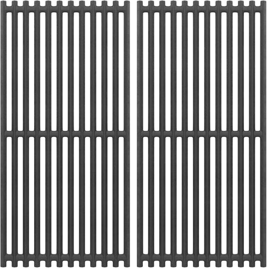 BBQ Future 17" Grill Grates for Charbroil 2-Burner Tru-Infrared Gas Grills 463644220 463642316 463632320 463632520, Cast Iron Cooking Grid Replacement Part G369-0030-W2 for Charbroil Grill Parts