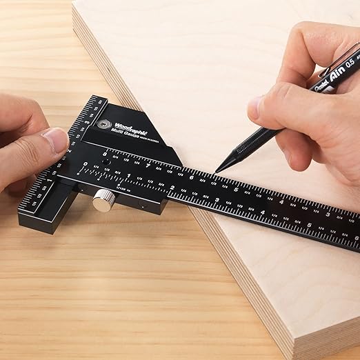 Scriber Gauge 26 Inch – Extra Long Measuring and Marking Ruler, Layout and Joinery Gauge, CNC Aluminum Square Tool for Woodworking, Carpentry, Framing, DIY Projects (New Version)