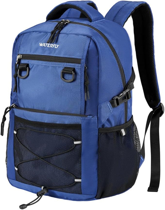 WATERFLY Travel Hiking Casual Backpack: 22L Lightweight Everyday Outdoor City Daypack College Bookbag for Women Men