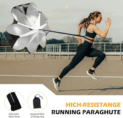 Soccer Training Equipment Set, Multifunctional Football Gear with 4 Adjustable Hurdles 9.8 feet 6 Rungs Agility Speed Ladder