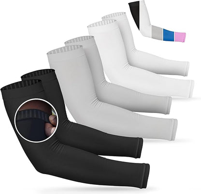 SportsTrail Cooling Arm Sleeves for Men & Women – Breathable, UV Sun Protection, Sports Arm Sleeves for Women, Men & Youth