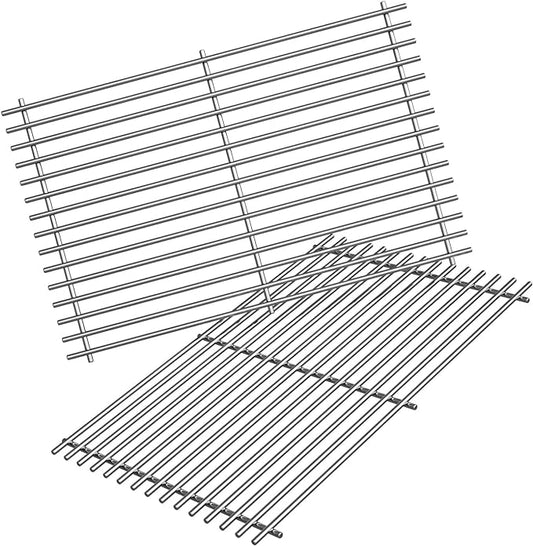 2Pack 19.5'' Stainless Steel Cooking Grill Grates Replacement for Weber Genesis 300 Series, Genesis E310 E320 E330 S310 S320 S330, Replacement Parts for Weber 7528/7524