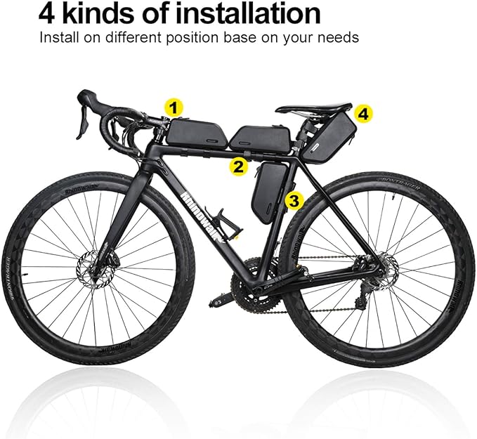 Rhinowalk Top Tube Bag - Stable & Waterproof Professional Cycling Accessory