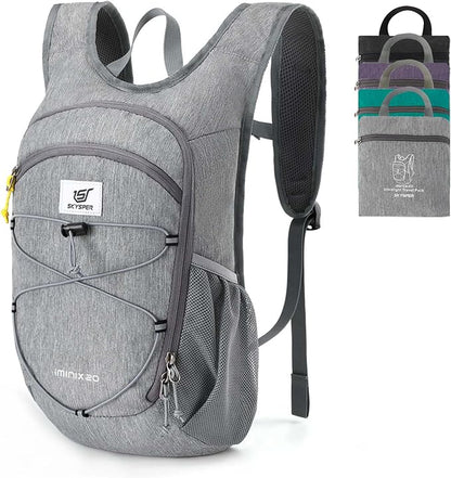 SKYSPER 15L/20L Foldable Hiking Backpack Lightweight Packable Travel Daypack with Chest Strap Small Folding Pack for Walking
