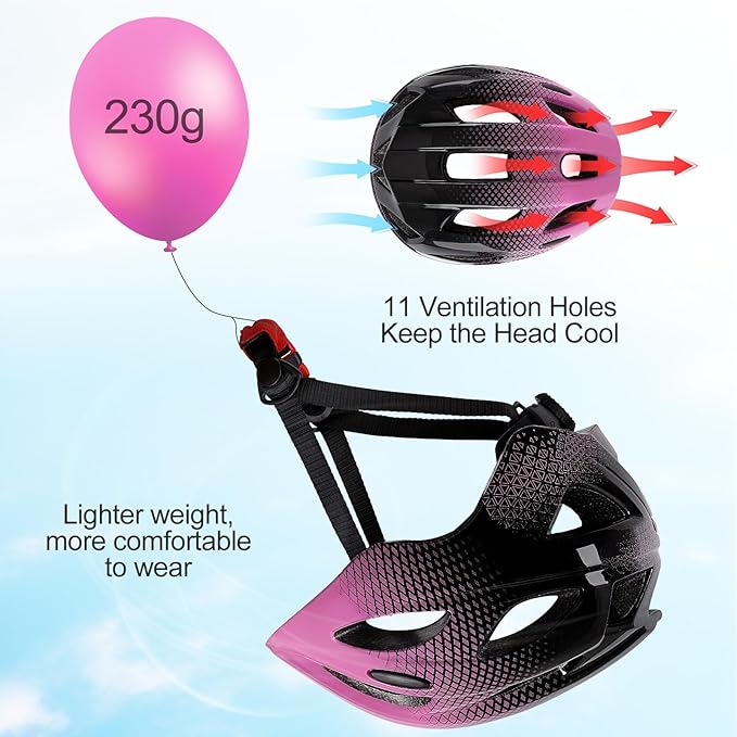 Kids Helmet 3-8 Adjustable Toddler Helmets with Kids Knee Pads and Elbow Pads Set for Cycling, Scooters, Skateboarding, Skating