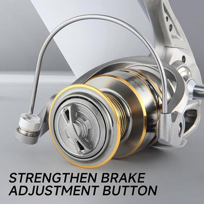 HAUT TON Spinning Reel 8000/9000/10000/12000/14000,6+1BB Metal Surf Fishing Reels,4.8:1 Gear Ratio 55lbs Drag Heavy Long Casting Inshore Saltwater Monster Fish