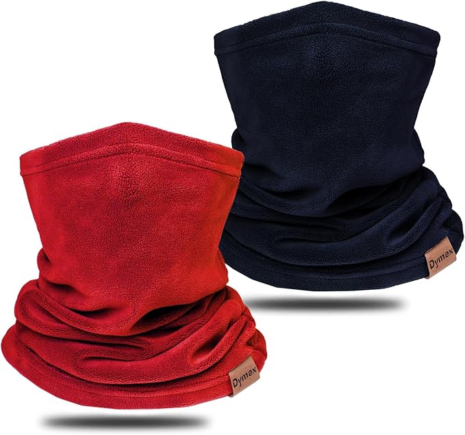 Neck Warmer Winter Neck Gaiter Face Mask Balaclavas for Women Men, Soft Fleece Face Cover Mask for Skiing Motorcycle-2 Pack