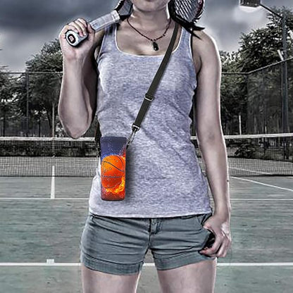 RICHEN Neoprene Water Bottle Carrier Bag with Adjustable Shoulder Strap,Insulated Water Bottle Cover for Stainless Steel/Glass/Plastic Bottles