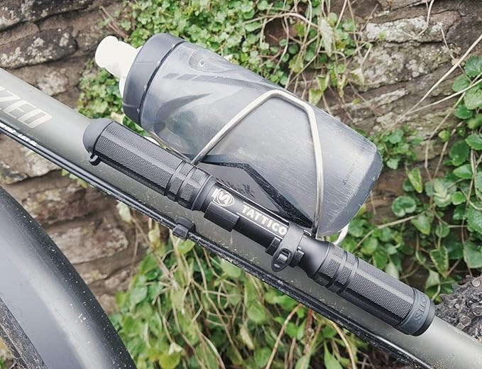 SILCA Tattico Mini Bike Pump – Frame Mount Bicycle Pump with Expandable Hose and Lever Lock – Lightweight and Mountable to Gravel, Mountain, and Road Bicycles – Up to 100 PSI