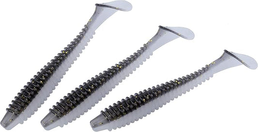 RUNCL Swimbaits Paddle 10/20/30/40PCS, 5/4/3/2 Inchs Paddle Tail, Soft Lure for Trout Crappie Bass, Durable Plastic Bait Swimmer for Saltwater/Freshwater, Fishing Lover's Gift