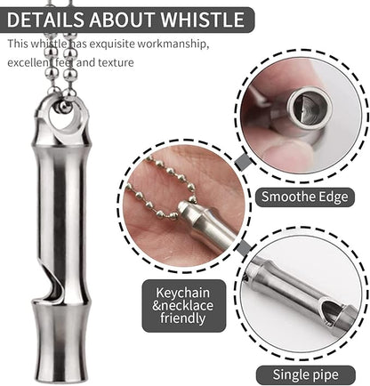 Emergency Whistle,Titanium Whistle EDC Safety Whistle for Outdoor Camping,Loud Survival Whistles Loud up to 120db