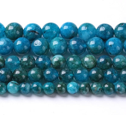12MM 32PCS Blue Apatite Spacer Loose Beads for Jewelry Making DIY Bracelet Necklace