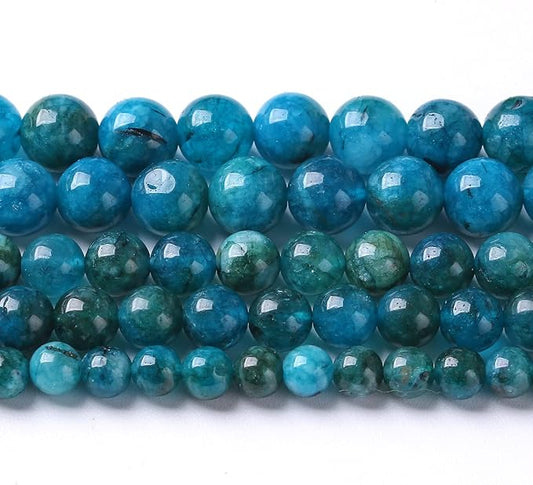 4MM 88PCS Blue Apatite Spacer Loose Beads for Jewelry Making DIY Bracelet Necklace