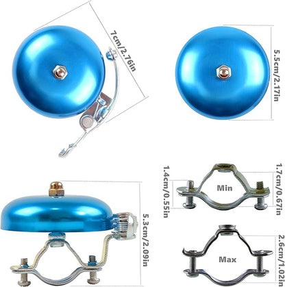 Classic Bell, Loud Crisp Clear Sound Bicycle Accessories for Adults Youths, Stylish Horn for Road and Mountain Bikes
