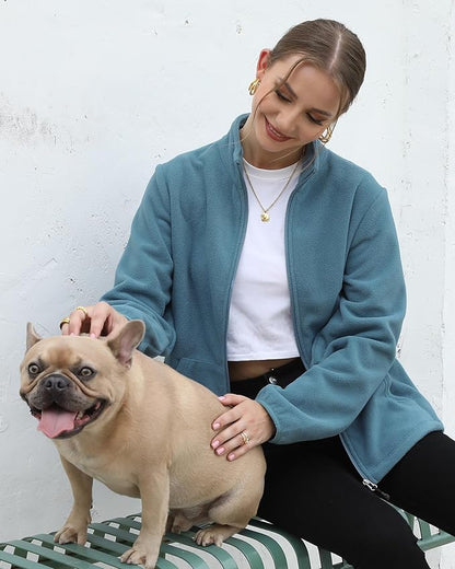 Argstar Women's Fleece Jacket with 6 Pockets (XS-2XL)