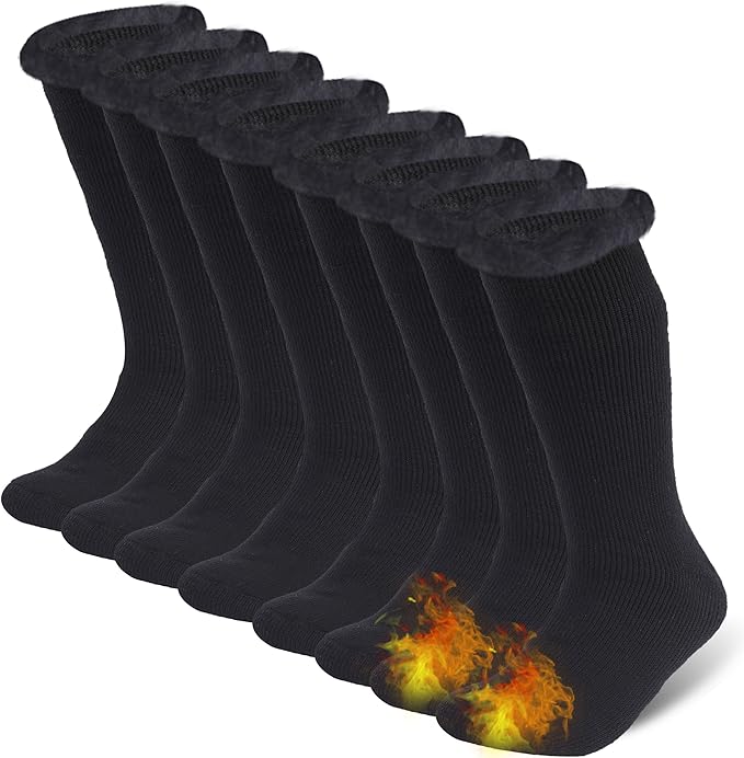 Sunew Warm Thermal Socks 4 Pack, Mens Womens Winter Heated Outdoor Skiing Thermal Socks
