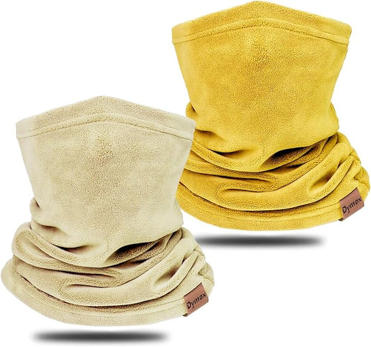 Neck Warmer Winter Neck Gaiter Face Mask Balaclavas for Women Men, Soft Fleece Face Cover Mask for Skiing Motorcycle-2 Pack